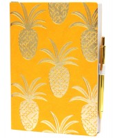 Купить ежедневник inTempo Tropical Gold Pineapples Yellow 