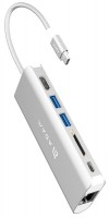 Купити кардридер / USB-хаб ADAM Elements CASA Hub A01 USB 3.1 USB Type C за ціною від 4803 грн.