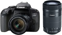 Купить фотоаппарат Canon EOS 800D kit 18-55 + 55-250  по цене от 28101 грн.