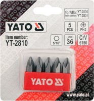 Купити біти / торцеві голівки Yato YT-2810  за ціною від 79 грн.