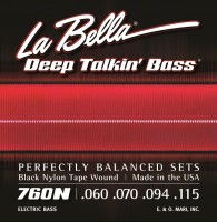 Купить струни La Bella Deep Talkin' Bass Black Nylon Tape 60-115: цена от 2251 грн.