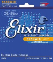 Купити струни Elixir Electric Nanoweb Light 12-String 10-46  за ціною від 1160 грн.