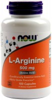 Купити амінокислоти Now L-Arginine 500 mg за ціною від 372 грн.