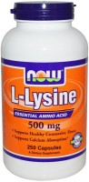 Купити амінокислоти Now L-Lysine 500 mg (100 cap) за ціною від 252 грн.