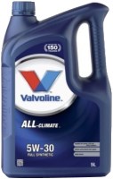 Купити моторне мастило Valvoline All-Climate 5W-30 5L за ціною від 2095 грн.