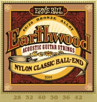 Купить струни Ernie Ball Earthwood Nylon Ball-End 28-42: цена от 385 грн.