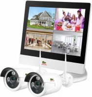 Купить комплект видеонаблюдения Partizan Outdoor Wireless Kit LCD 1MP 2xIP  по цене от 4999 грн.