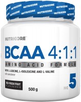 Купити амінокислоти NutriCore BCAA 4-1-1 (500 g) за ціною від 512 грн.