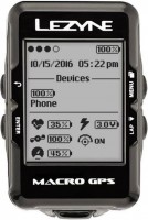Купить велокомпьютер / спидометр Lezyne Macro GPS  по цене от 4720 грн.
