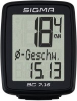 Купить велокомпьютер / спидометр Sigma Sport BC 7.16  по цене от 245 грн.