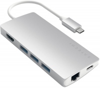 Купити кардридер / USB-хаб Satechi Type-C Multi-Port Adapter 4K with Ethernet V2  за ціною від 3490 грн.