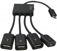 Купить картридер / USB-хаб Lapara LA-MicroUSB-OTG-HUB  по цене от 148 грн.