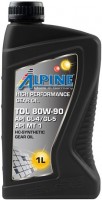 Купить трансмиссионное масло Alpine Gear Oil TDL 80W-90 1L  по цене от 295 грн.