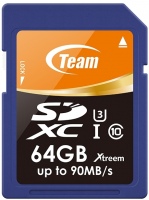 Купить карта памяти Team Group Xtreem SD UHS-I U3 (Xtreem SDXC UHS-I U3 64Gb) по цене от 341 грн.