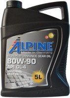Купить трансмиссионное масло Alpine Gear Oil 80W-90 GL-4 5L  по цене от 1323 грн.