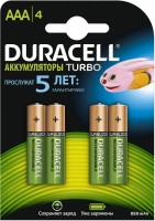 Купить аккумулятор / батарейка Duracell 4xAAA Turbo 850 mAh  по цене от 569 грн.