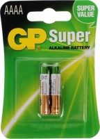 Купити акумулятор / батарейка GP Super Alkaline 2xAAAA  за ціною від 98 грн.