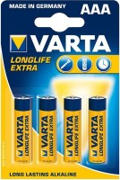 Купить аккумулятор / батарейка Varta Longlife Extra 4xAAA  по цене от 74 грн.
