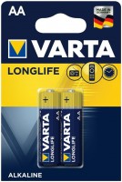 Купить акумулятор / батарейка Varta Longlife Extra 2xAA: цена от 50 грн.