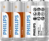 Купити акумулятор / батарейка Philips LongLife 4xAA  за ціною від 59 грн.