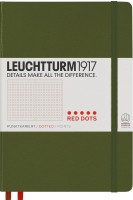 Купить блокнот Leuchtturm1917 Red Dots Notebook Green  по цене от 918 грн.