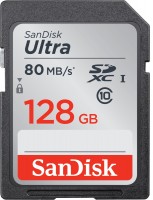 Купити карта пам'яті SanDisk Ultra 80MB/s SD UHS-I Class 10 (Ultra 80MB/s SDXC UHS-I Class 10 128Gb) за ціною від 519 грн.