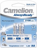 Купити акумулятор / батарейка Camelion Always Ready 2xAA 2100 mAh  за ціною від 290 грн.