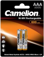 Купить акумулятор / батарейка Camelion 2xAAA 600 mAh: цена от 139 грн.