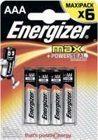 Купити акумулятор / батарейка Energizer Max 6xAAA  за ціною від 215 грн.