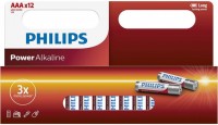 Купить аккумулятор / батарейка Philips Power Alkaline 12xAAA  по цене от 247 грн.
