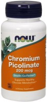 Купити спалювач жиру Now Chromium Picolinate 200 mcg 100 cap  за ціною від 314 грн.