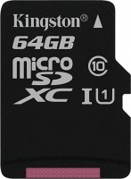 Купити карта пам'яті Kingston microSD Canvas Select (microSDXC Canvas Select 64Gb) за ціною від 249 грн.