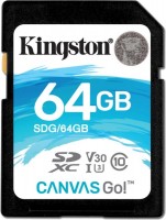 Купити карта пам'яті Kingston SD Canvas Go! (SDHC Canvas Go! 32Gb) за ціною від 337 грн.
