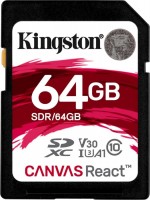 Купить карта памяти Kingston SD Canvas React (SDHC Canvas React 32Gb) по цене от 1139 грн.