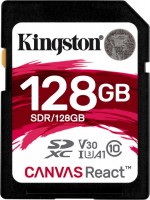 Купити карта пам'яті Kingston SD Canvas React (SDXC Canvas React 128Gb) за ціною від 1549 грн.
