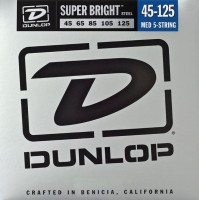 Купить струны Dunlop Super Bright 5-String Steel Bass 45-125: цена от 1695 грн.