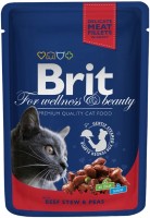 Купити корм для кішок Brit Premium Pouch Beef/Peas 100 g  за ціною від 74 грн.