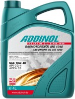 Купить моторное масло Addinol Gasmotorenol MG 1040 10W-40 4L  по цене от 1137 грн.