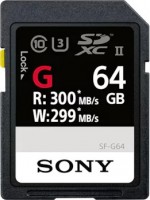 Купити карта пам'яті Sony SD SF-G Series (SDXC SF-G Series 64Gb) за ціною від 7999 грн.