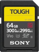 Купити карта пам'яті Sony SD SF-G Tough Series (SDXC SF-G Tough Series 64Gb) за ціною від 6324 грн.