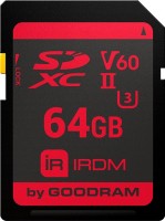 Купити карта пам'яті GOODRAM SDXC IRDM V60 UHS II U3 (64Gb) за ціною від 3380 грн.