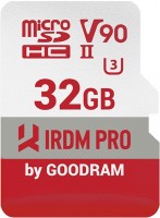 Купити карта пам'яті GOODRAM microSD IRDM Pro V90 UHS II U3 (microSDHC IRDM Pro V90 UHS II U3 32Gb) за ціною від 1100 грн.