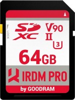 Купить карта памяти GOODRAM SD IRDM Pro V90 UHS II U3 (SDXC IRDM Pro V90 UHS II U3 64Gb) по цене от 4452 грн.
