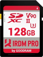 Купити карта пам'яті GOODRAM SD IRDM Pro V90 UHS II U3 (SDXC IRDM Pro V90 UHS II U3 128Gb) за ціною від 8824 грн.