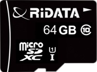 Купить карта памяти RiDATA microSD Class 10 UHS-I (microSDXC Class 10 UHS-I 64Gb) по цене от 304 грн.