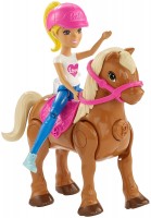 Купить кукла Barbie On The Go Caramel Pony FHV63  по цене от 319 грн.