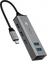 Купити кардридер / USB-хаб BASEUS USB-C to 3xUSB 3.0 and 2xUSB 2.0  за ціною від 2884 грн.