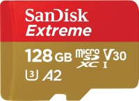 Купити карта пам'яті SanDisk Extreme V30 A2 microSDXC UHS-I U3 (128Gb) за ціною від 641 грн.