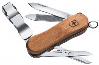 Купити ніж / мультитул Victorinox Delemont Nail Clip Wood 580  за ціною від 2385 грн.