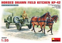 Купить сборная модель MiniArt Horses Drawn Field Kitchen KP-42 (1:35)  по цене от 1164 грн.